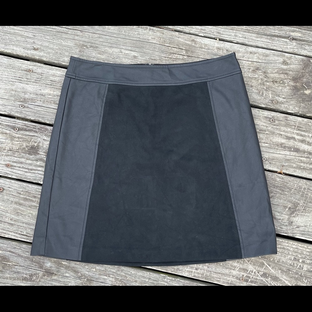 Imitation Leather Mini Skirt